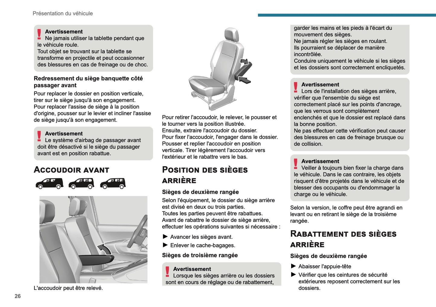 2025 Peugeot Rifter/Partner Manuel du propriétaire | Français