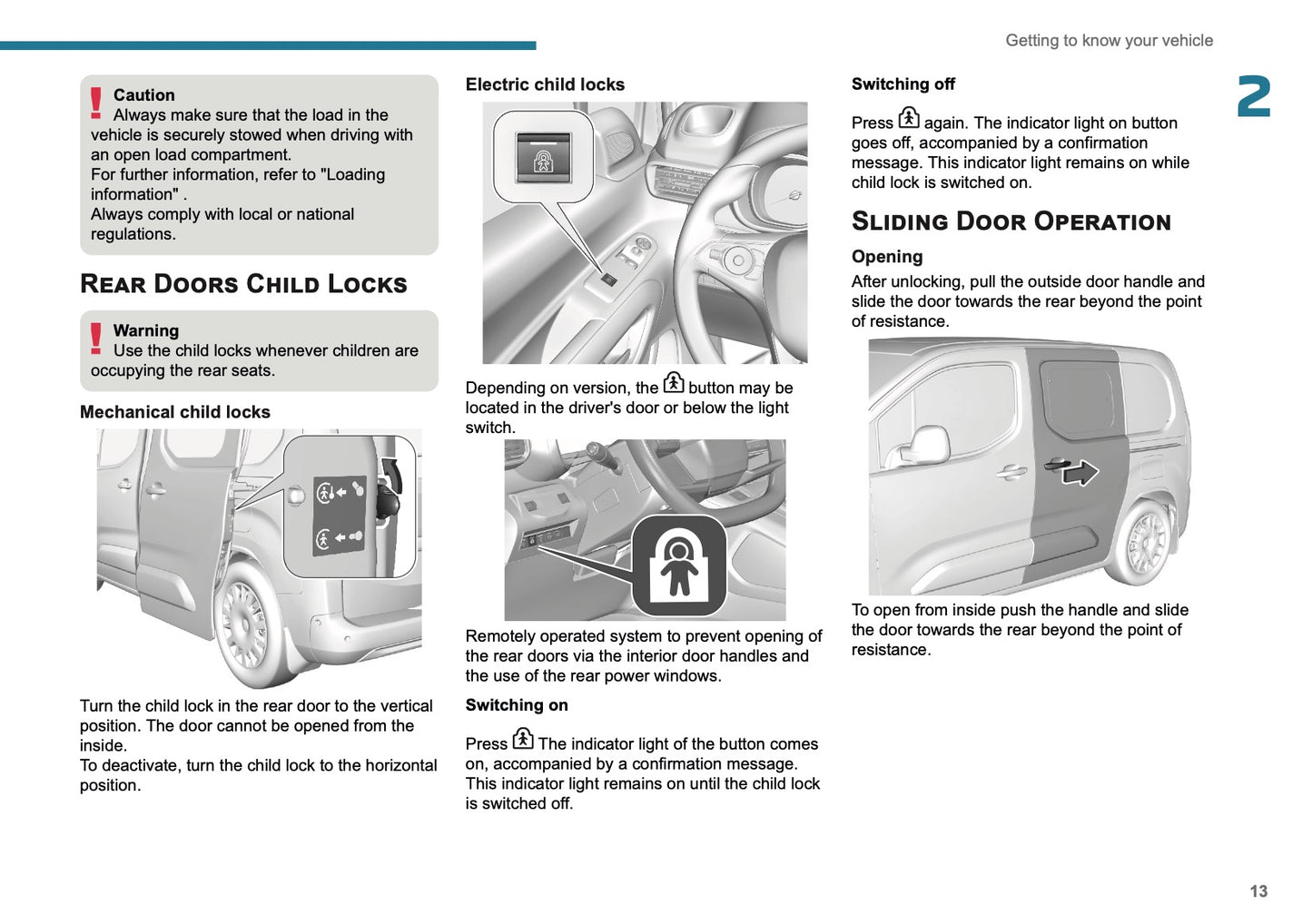 2025 Peugeot Rifter/Partner Owner's Manual | English