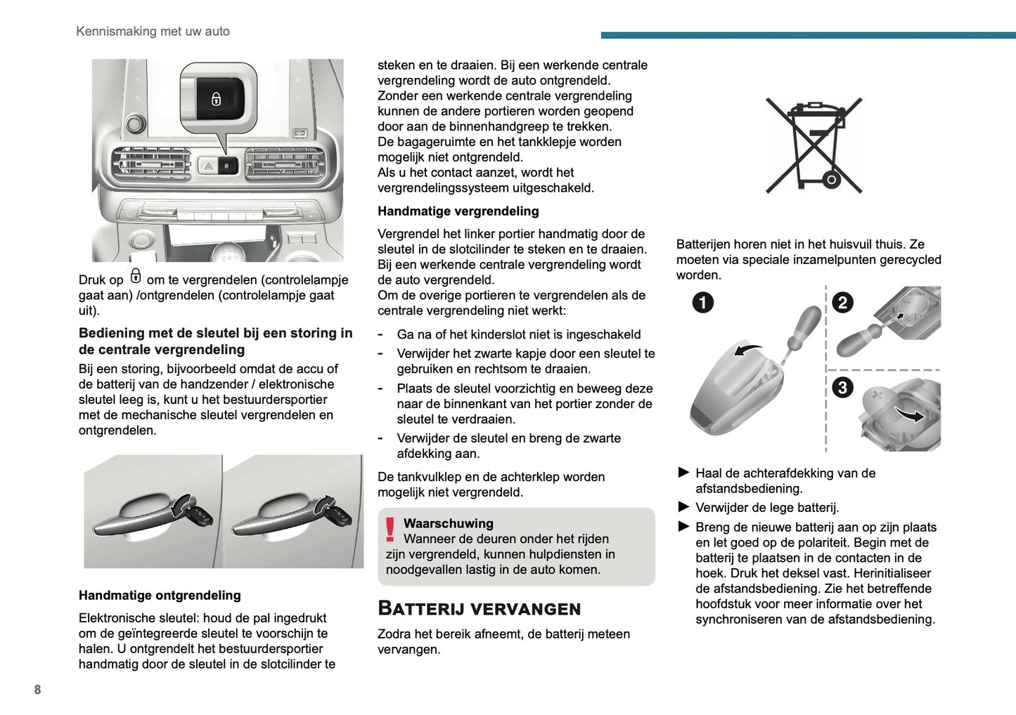 2025 Peugeot Rifter/Partner Owner's Manual | Dutch
