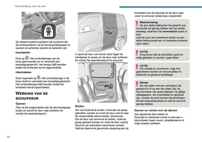 2025 Peugeot Rifter/Partner Owner's Manual | Dutch