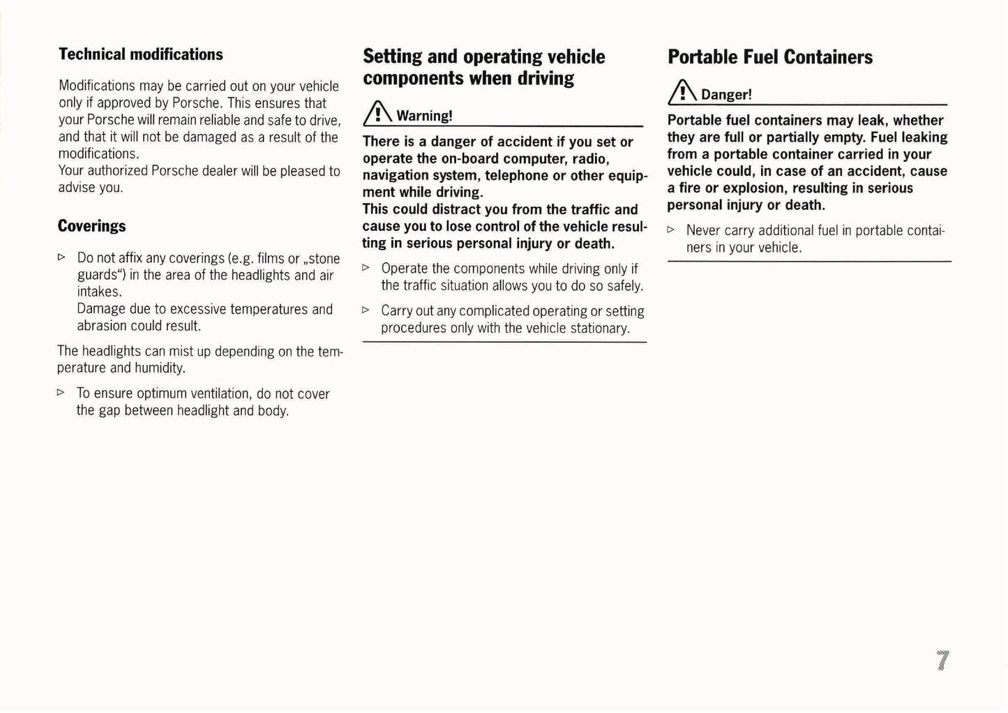 2010 Porsche 911 GT3/GT3 RS Owner's Manual | English