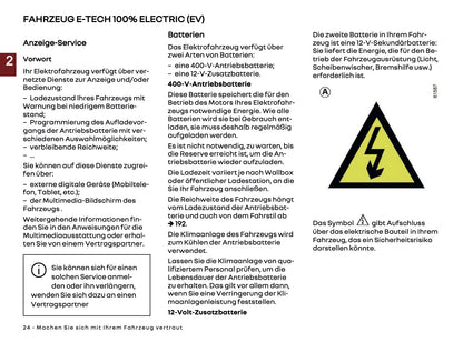 2024-2025 Renault 5 E-Tech Owner's Manual | German