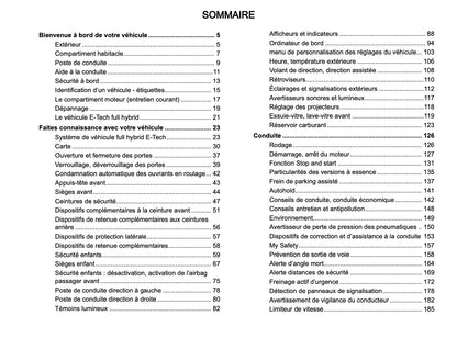 2024-2025 Renault Arkana Owner's Manual | French