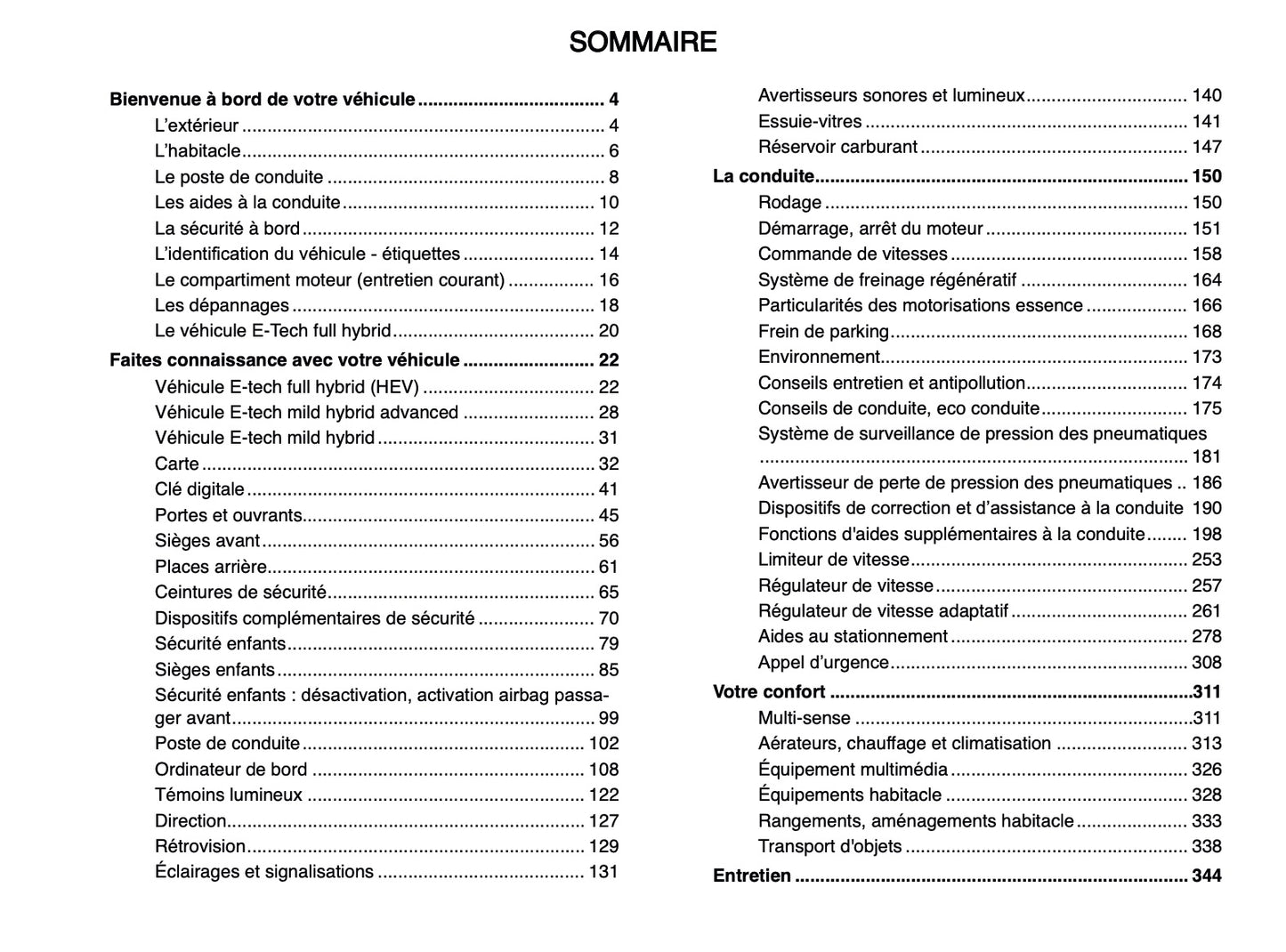 2024-2025 Renault Austral Owner's Manual | French