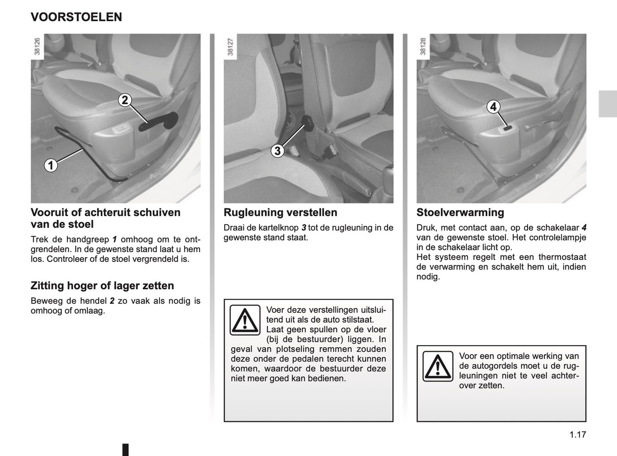 2016-2017 Renault Captur Owner's Manual | Dutch