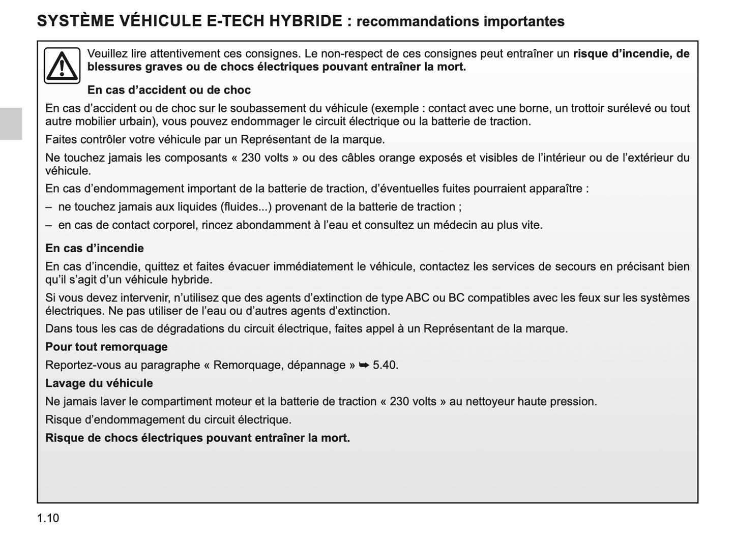 2023-2024 Renault Clio Owner's Manual | French