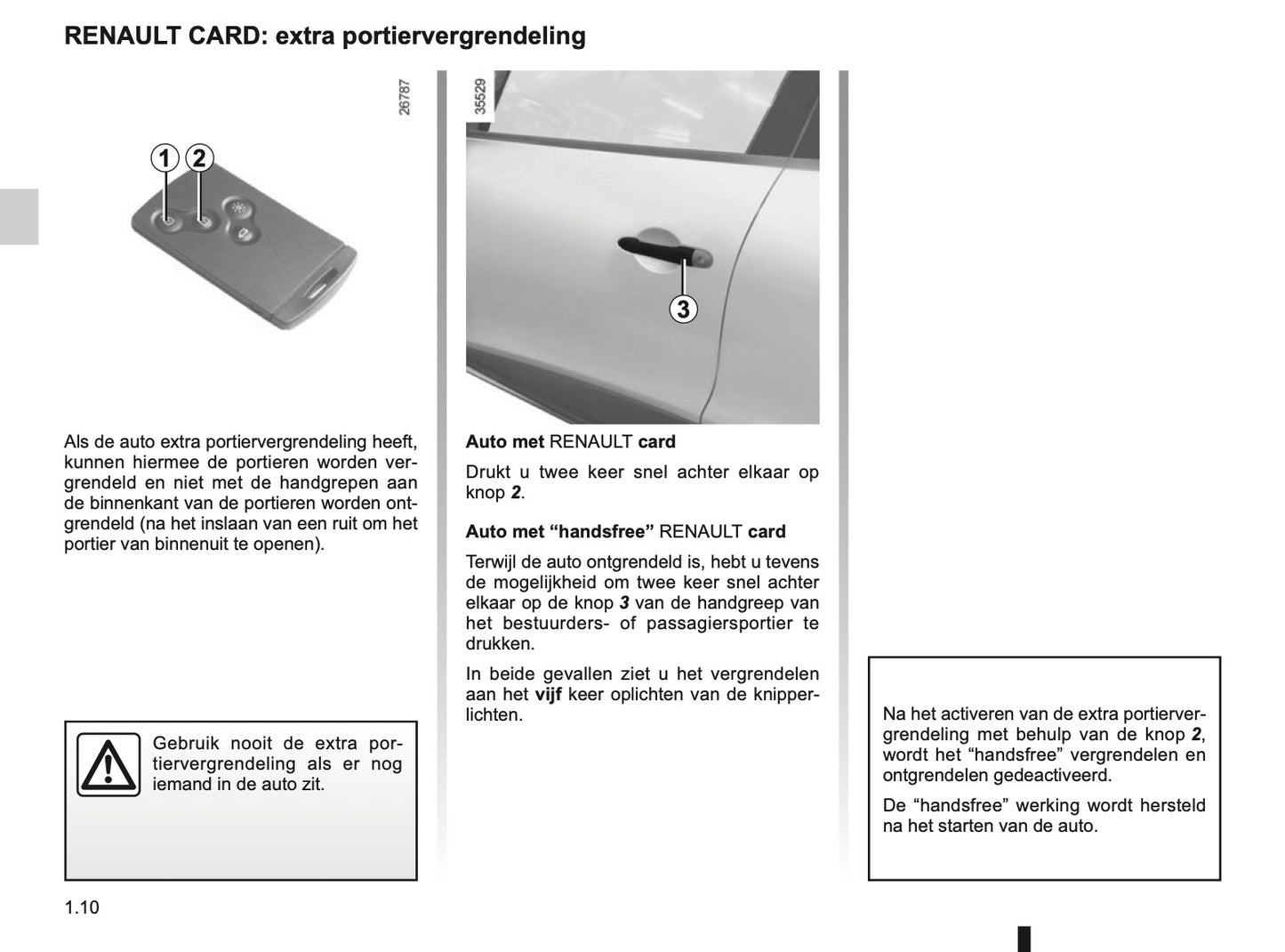 2015-2016 Renault Clio Owner's Manual | Dutch