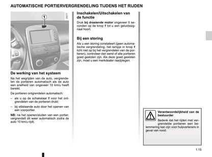 2015-2016 Renault Clio Owner's Manual | Dutch