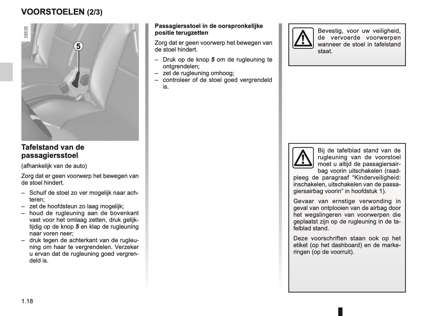 2015-2016 Renault Clio Owner's Manual | Dutch