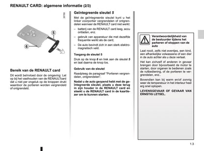 2015-2016 Renault Clio Owner's Manual | Dutch