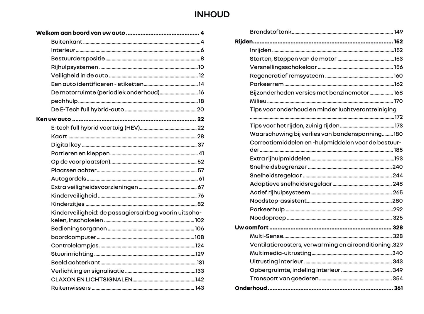 2026 Renault Espace Owner's Manual | Dutch