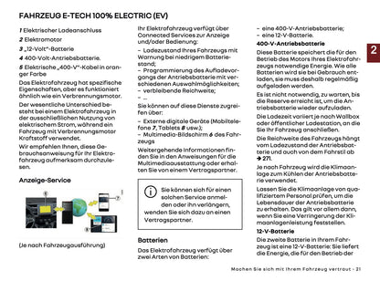 2025 Renault Kangoo E-Tech Bedienungsanleitung | Deutsch