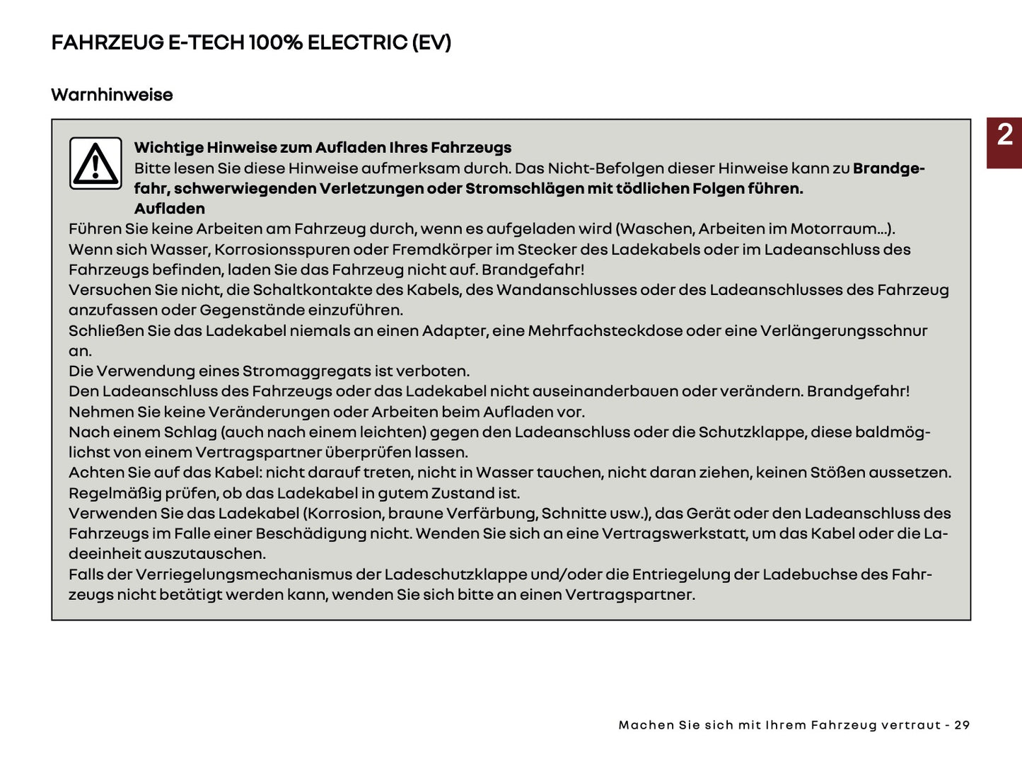 2025 Renault Kangoo E-Tech Bedienungsanleitung | Deutsch
