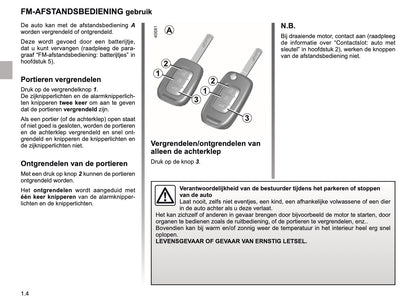 2018-2019 Renault Scenic/Grand Scenic Owner's Manual | Dutch