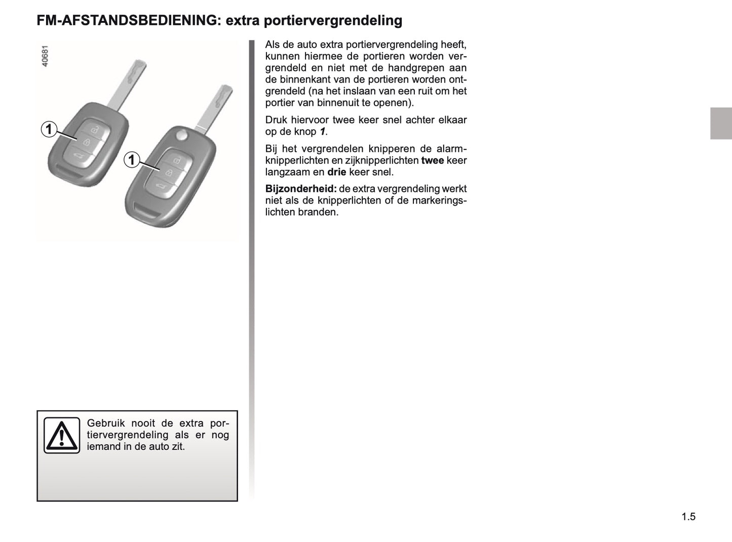 2018-2019 Renault Scenic/Grand Scenic Owner's Manual | Dutch