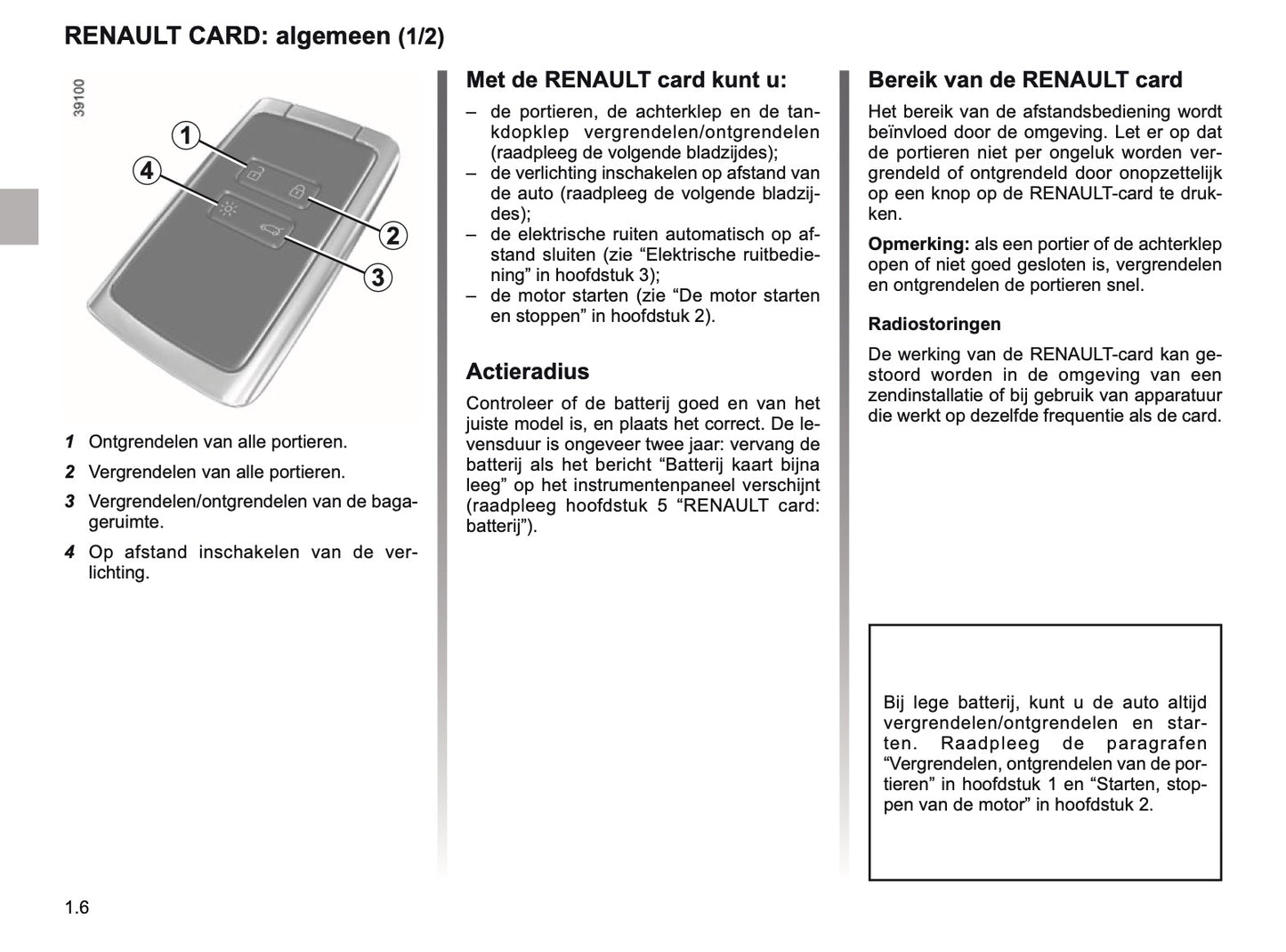 2018-2019 Renault Scenic/Grand Scenic Owner's Manual | Dutch