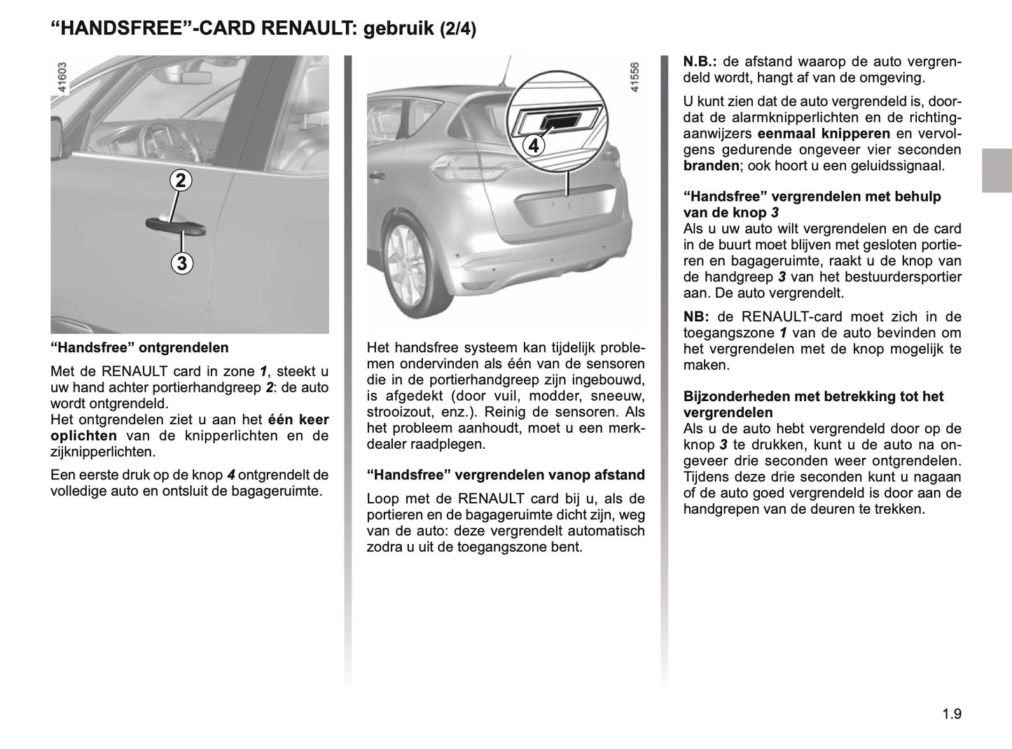 2018-2019 Renault Scenic/Grand Scenic Owner's Manual | Dutch
