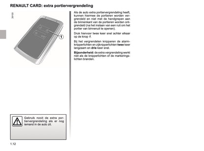 2018-2019 Renault Scenic/Grand Scenic Owner's Manual | Dutch