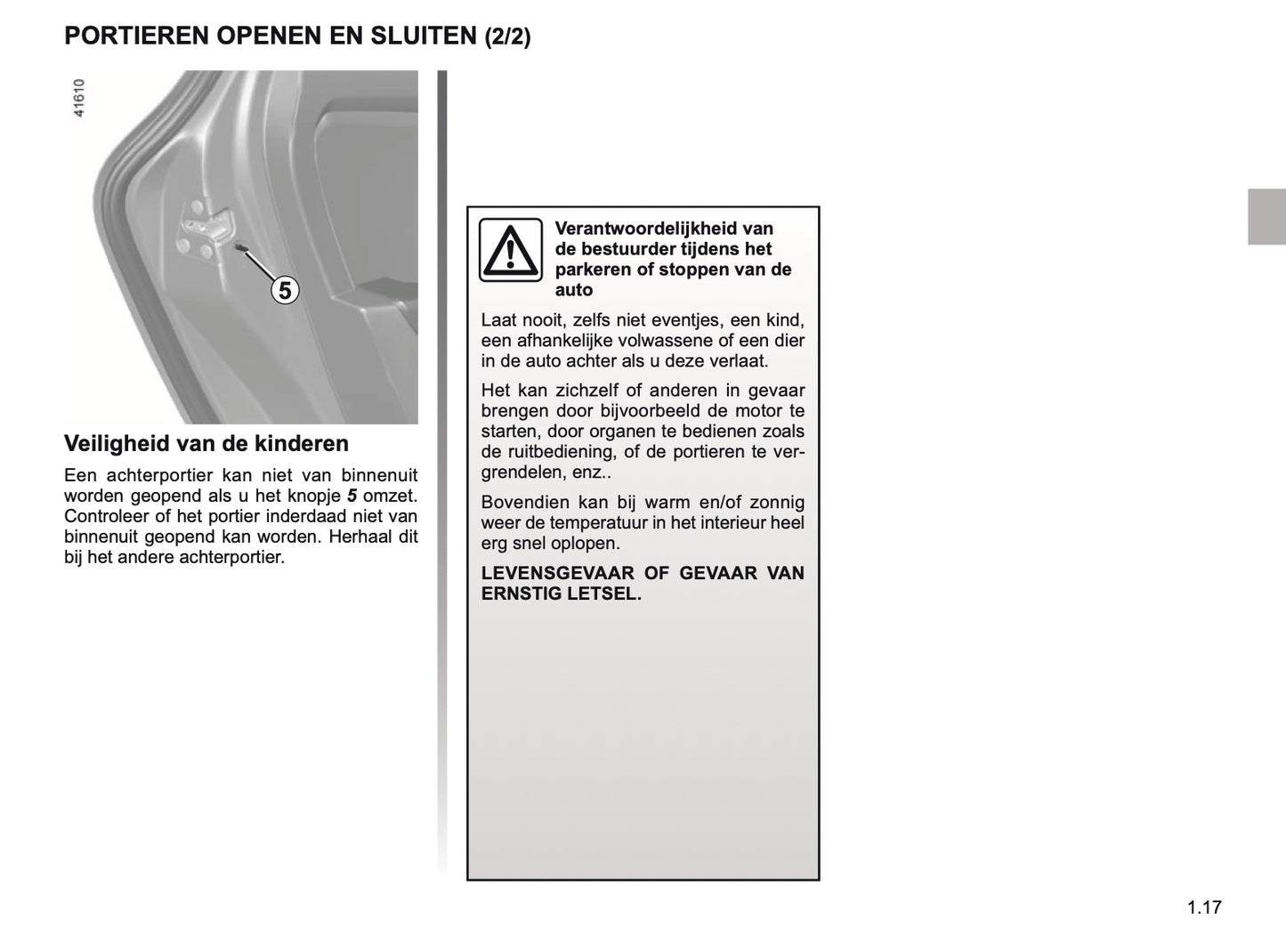 2018-2019 Renault Scenic/Grand Scenic Owner's Manual | Dutch