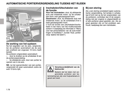 2018-2019 Renault Scenic/Grand Scenic Owner's Manual | Dutch