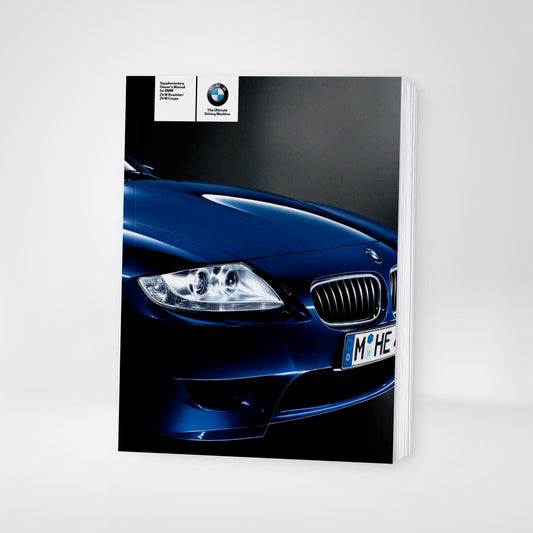 2008 BMW Z4 M Owner's Manual Supplement | English