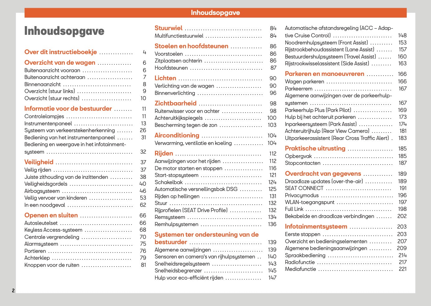 2024 Seat Arona Owner's Manual | Dutch
