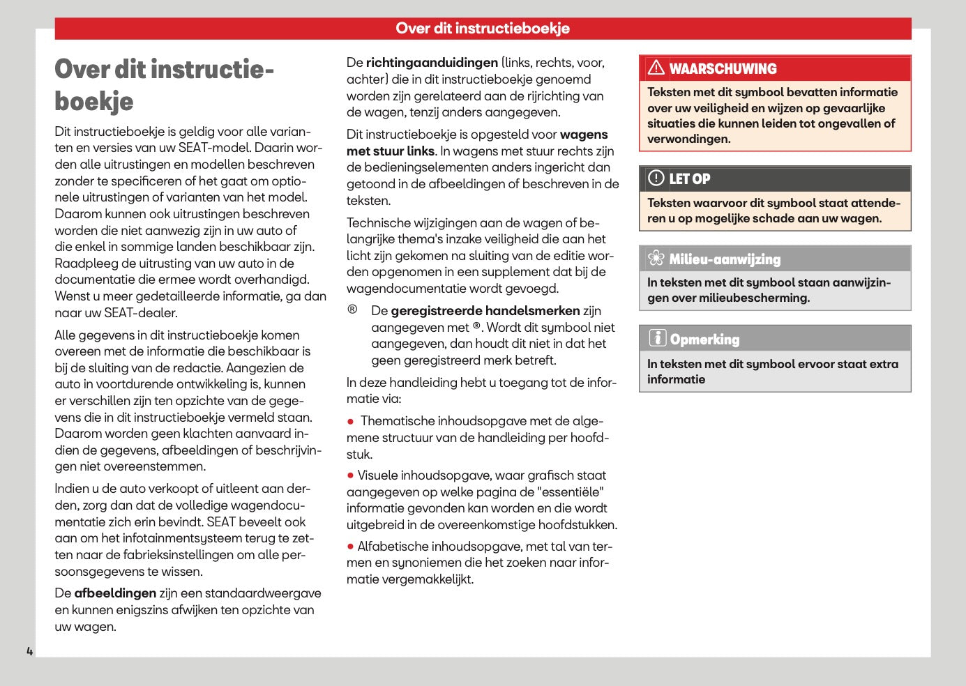 2026 Seat Arona Owner's Manual | Dutch