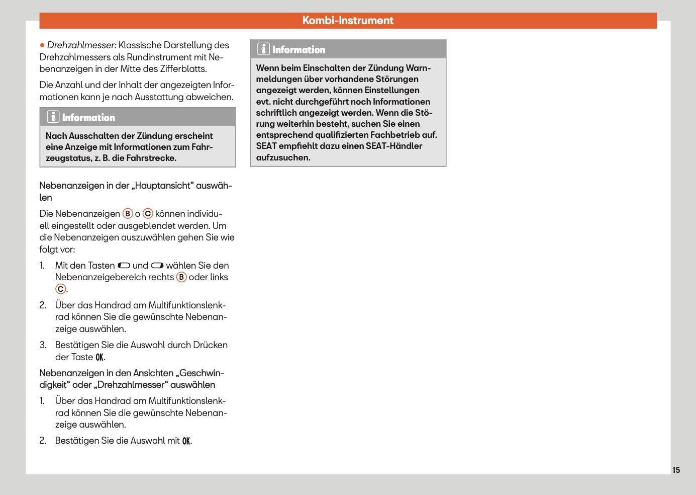 2024 Seat Ibiza Bedienungsanleitung | Deutsch