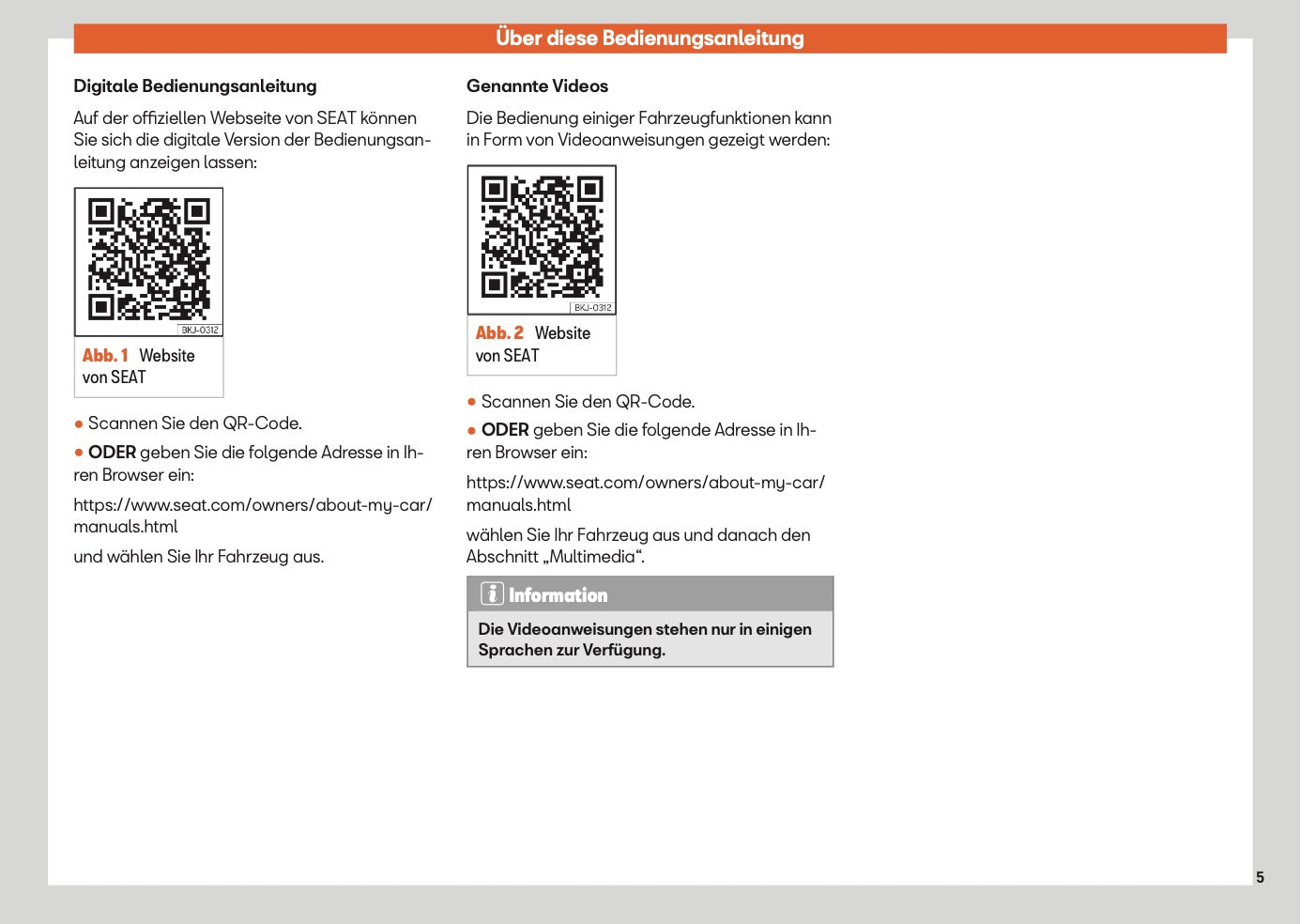 2024 Seat Ibiza Bedienungsanleitung | Deutsch
