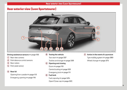 2026 Seat Leon/Leon Sportstourer Owner's Manual | English