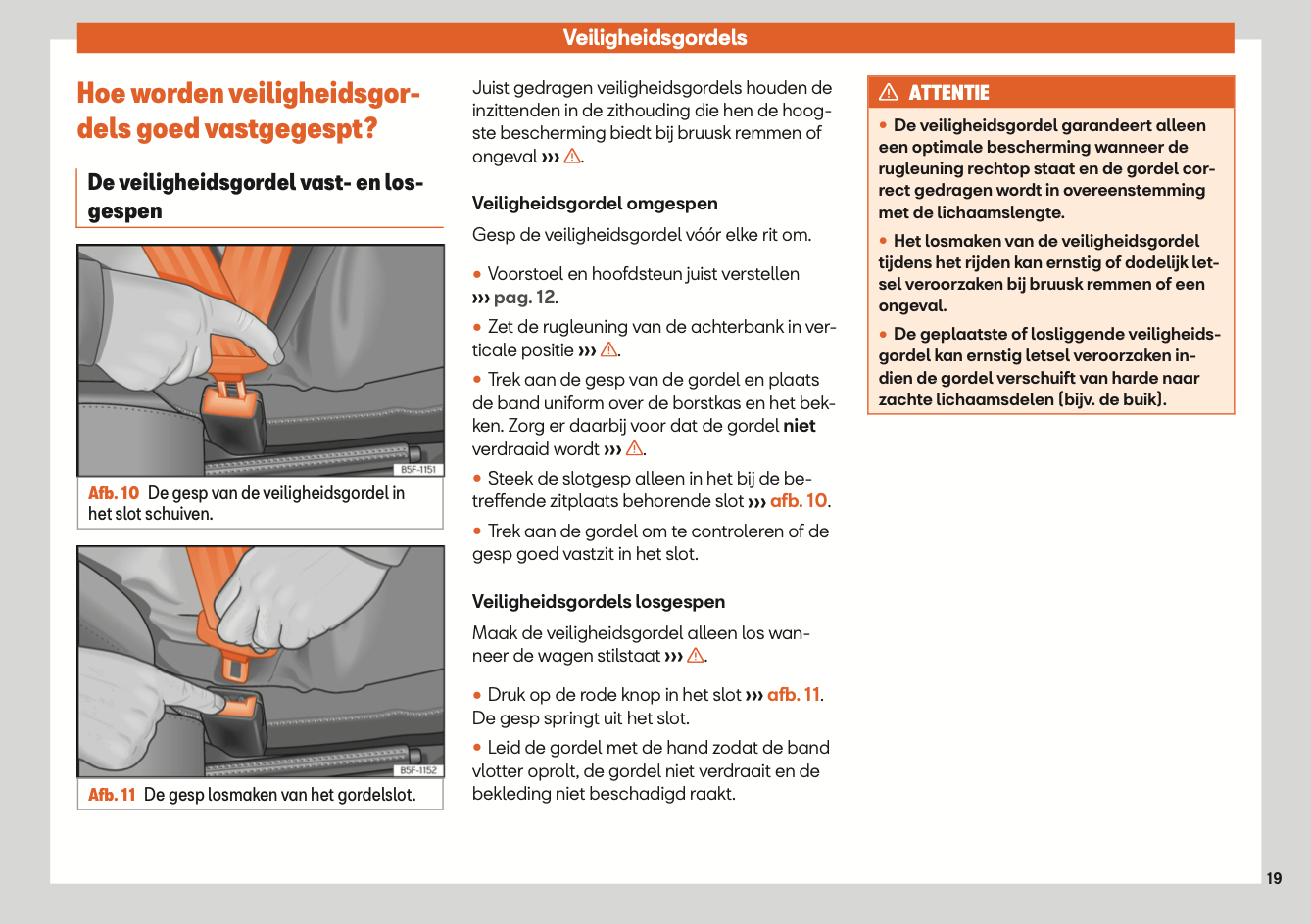 2020 Seat Leon/Leon Sportstourer Owner's Manual | Dutch