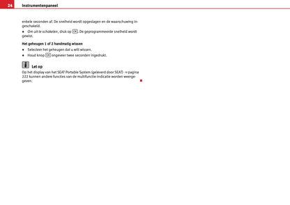 2012 Seat Mii Gebruikershandleiding | Nederlands
