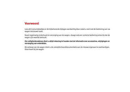 2012-2013 Seat Mii Owner's Manual | Dutch