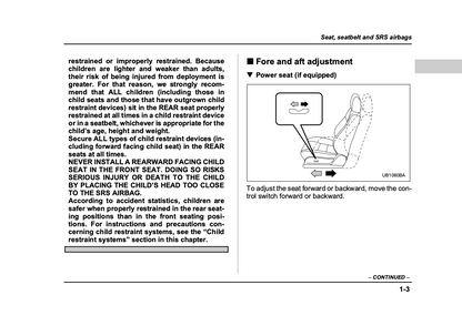 2005 Subaru Baja Owner's Manual | English