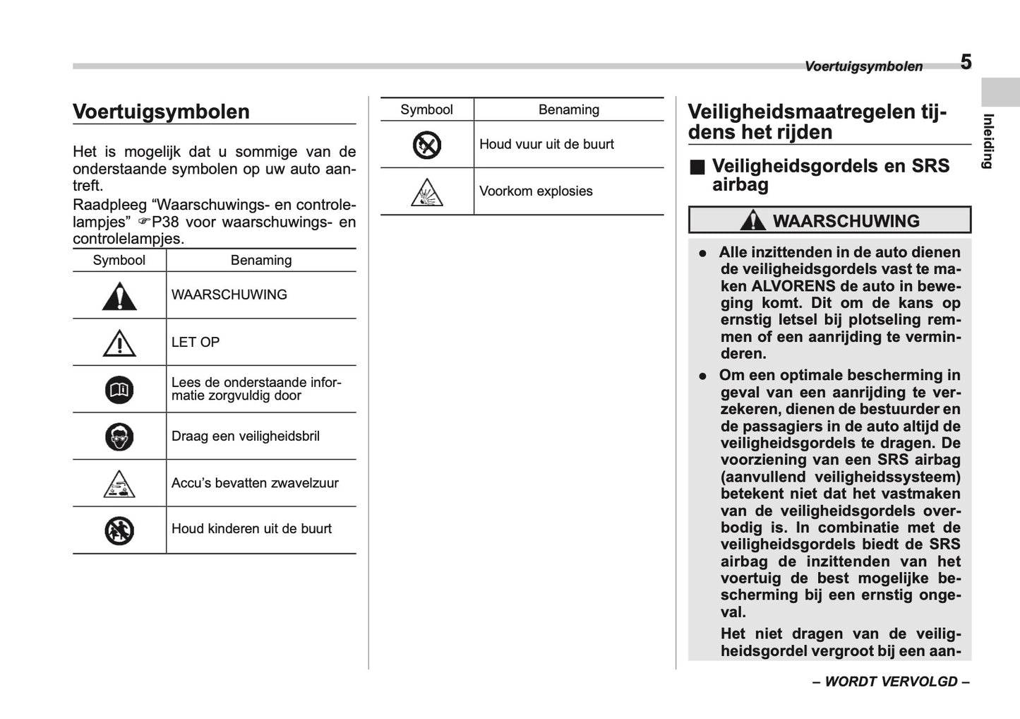 2024 Subaru Crosstrek e-BOXER Owner's Manual | Dutch