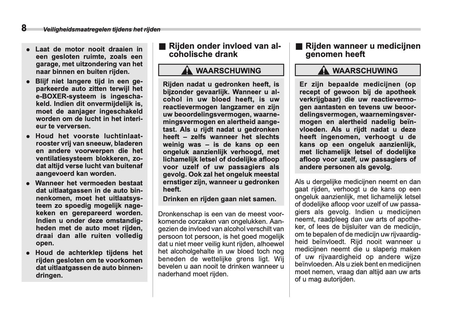 2024 Subaru Crosstrek e-BOXER Owner's Manual | Dutch