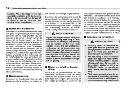 2024 Subaru Crosstrek e-BOXER Owner's Manual | Dutch