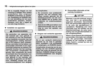 2024 Subaru Crosstrek e-BOXER Owner's Manual | Dutch
