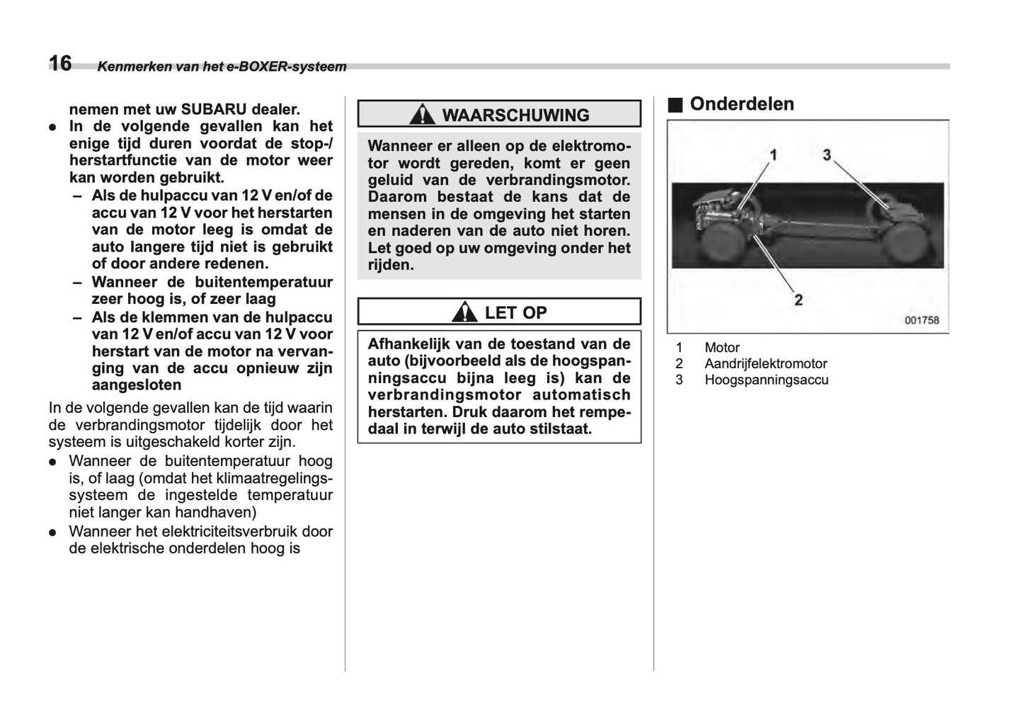 2024 Subaru Crosstrek e-BOXER Owner's Manual | Dutch