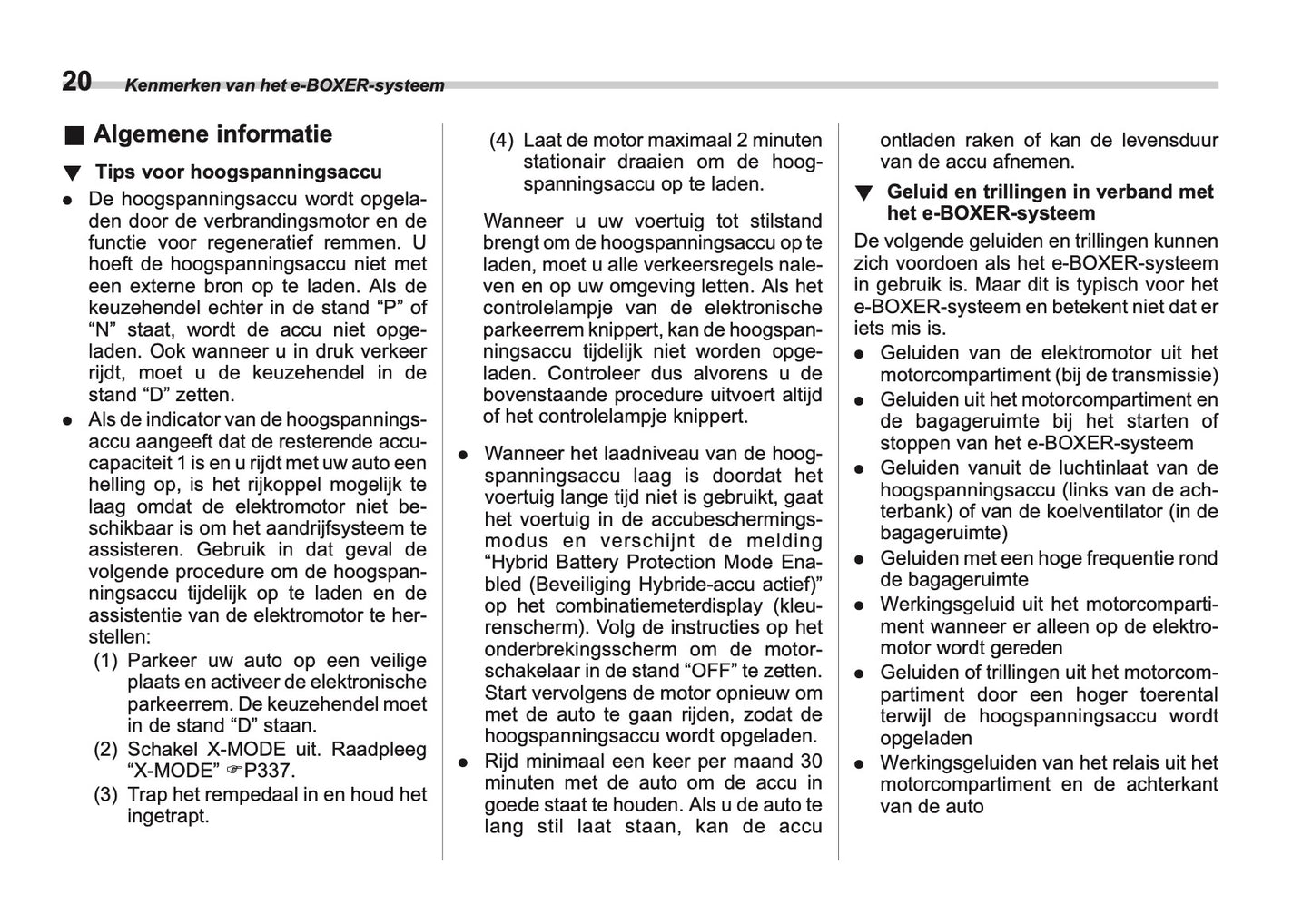 2024 Subaru Crosstrek e-BOXER Owner's Manual | Dutch