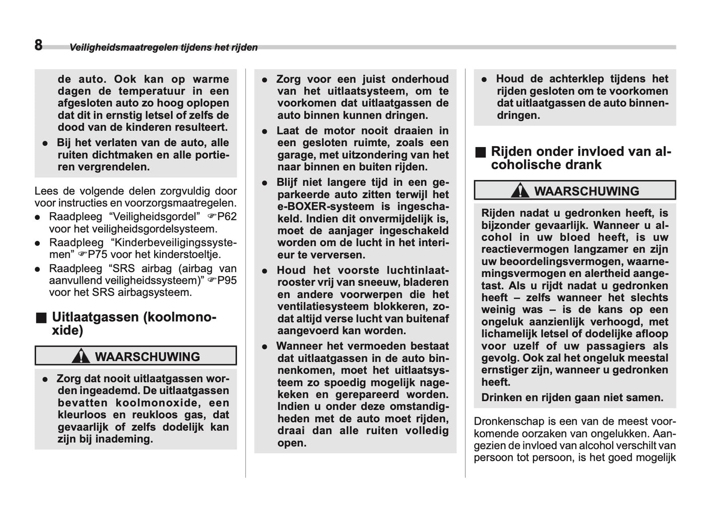 2025 Subaru Forester Owner's Manual | Dutch