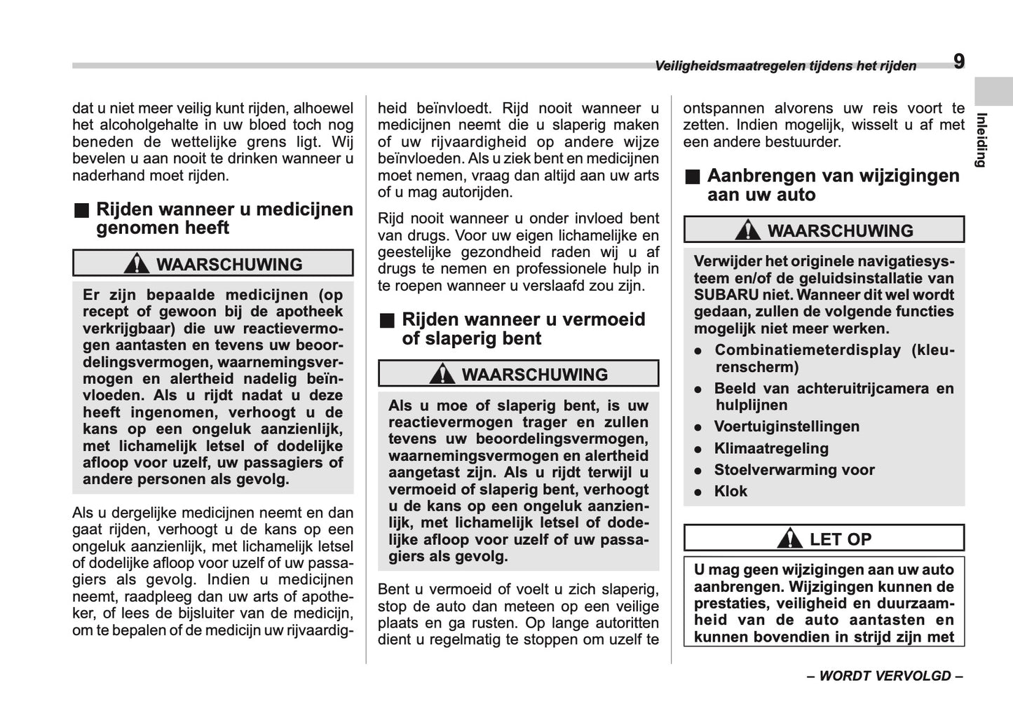 2025 Subaru Forester Owner's Manual | Dutch