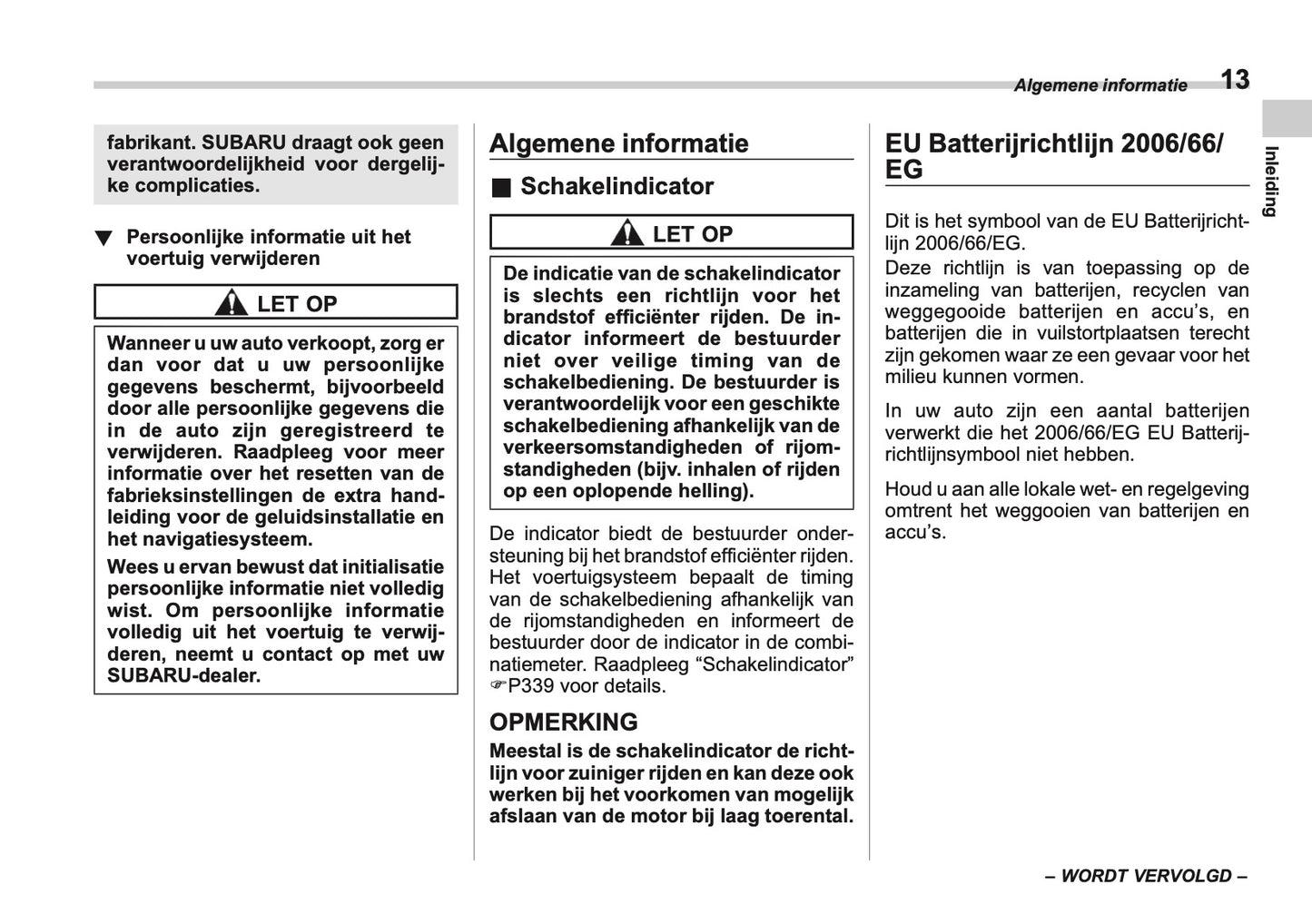 2025 Subaru Forester Owner's Manual | Dutch