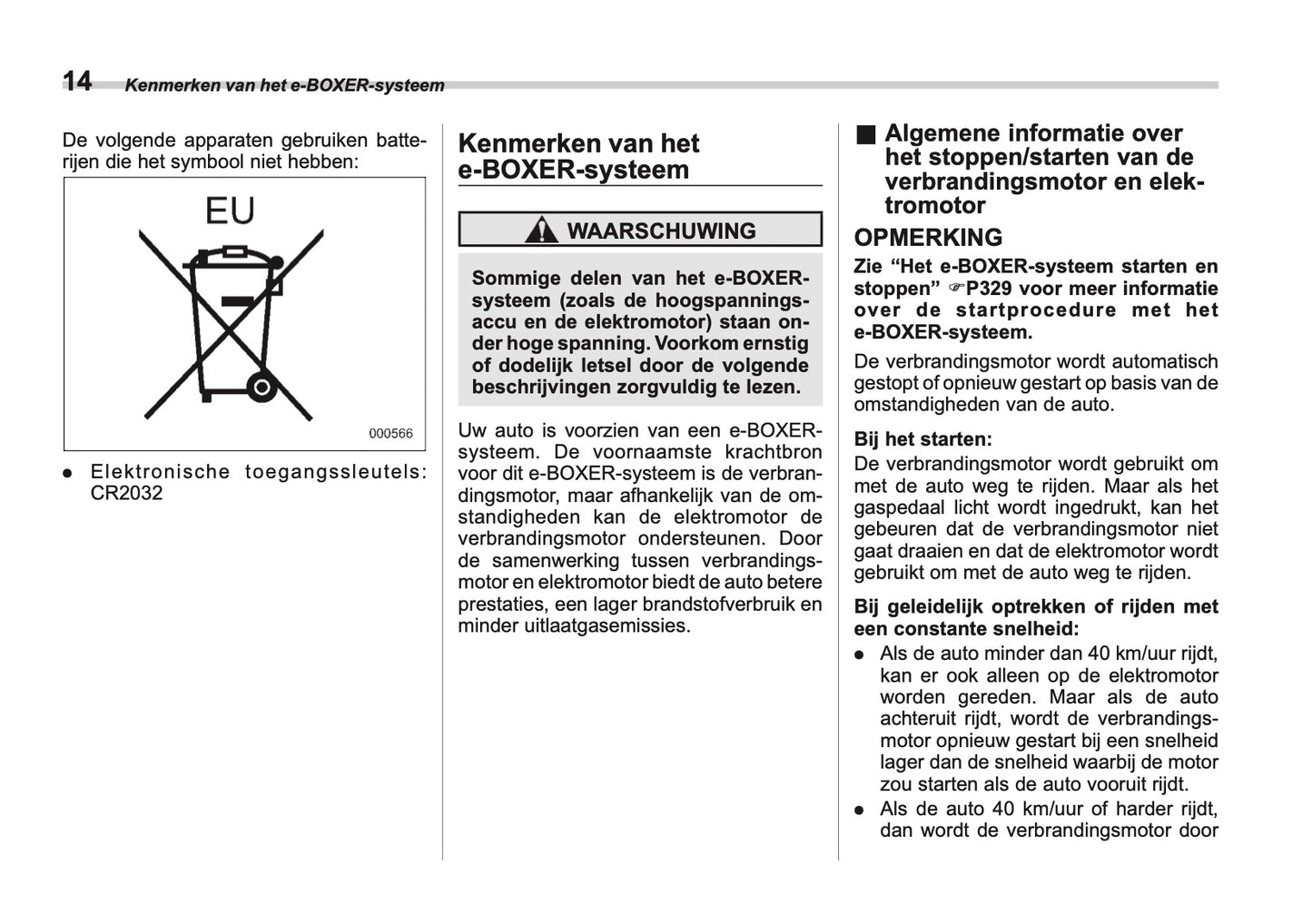 2025 Subaru Forester Owner's Manual | Dutch