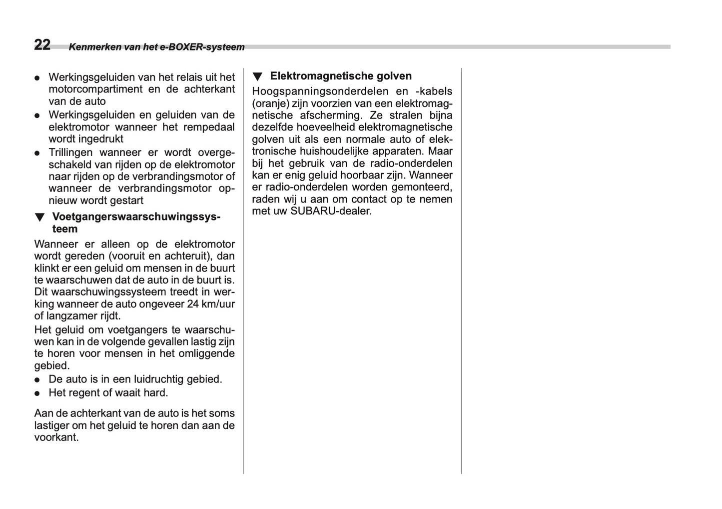 2025 Subaru Forester Owner's Manual | Dutch