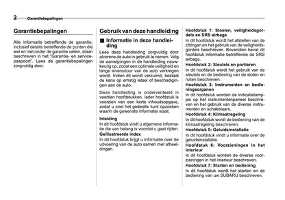 2025 Subaru Forester Owner's Manual | Dutch