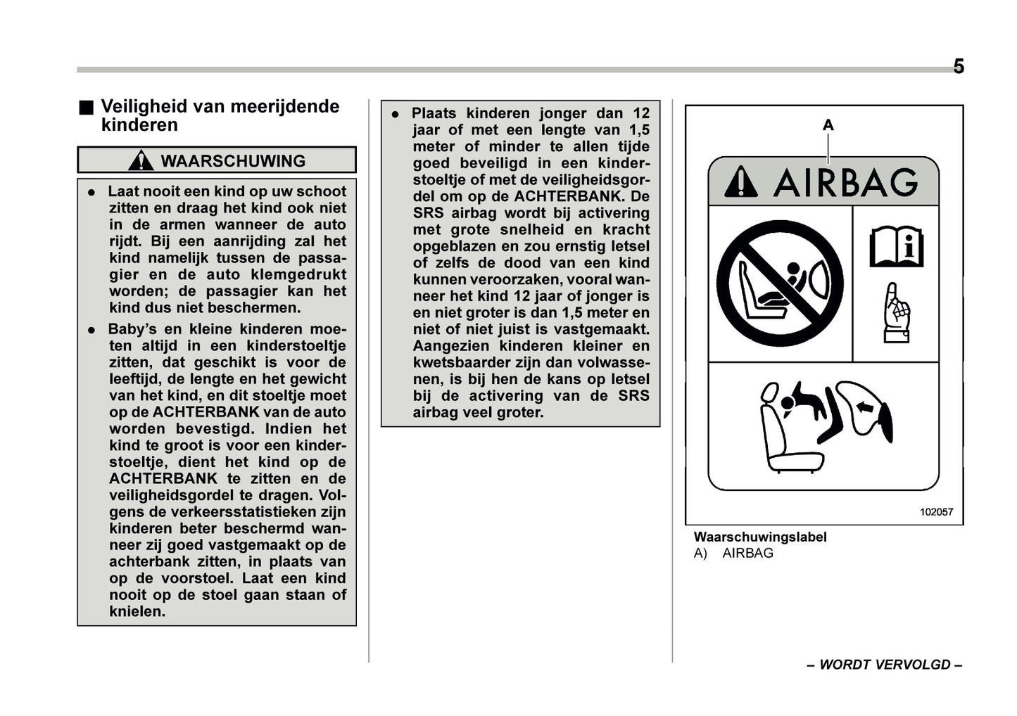 2024 Subaru XV e-BOXER Owner's Manual | Dutch
