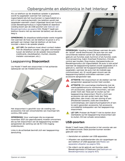 2022 Tesla Model Y Owner's Manual | Dutch