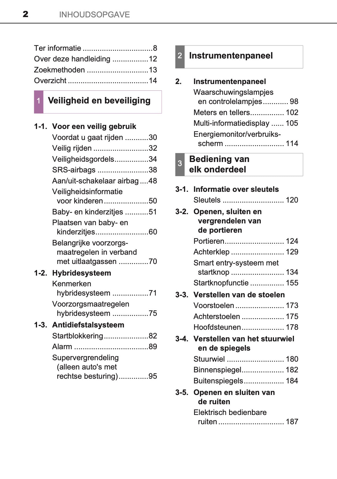 2016-2017 Toyota Auris Hybrid Touring Sports Gebruikershandleiding | Nederlands
