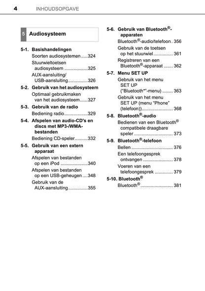 2016-2017 Toyota Auris Hybrid Touring Sports Gebruikershandleiding | Nederlands